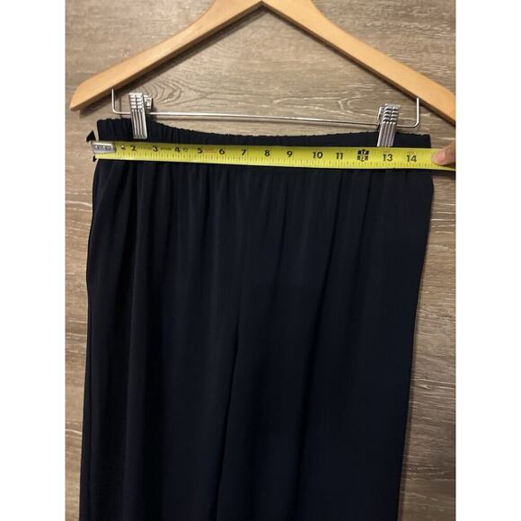 PLANET by Lauren G Navy Blue Stretch Comforter Relaxed Pants Size 2 M 10-12 - Picture 2 of 8